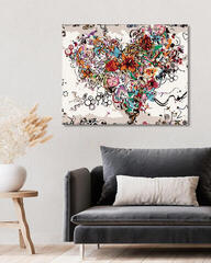 Painting by Numbers Zuty Painting by Numbers Floral Heart - 2