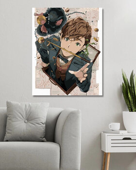 Painting by Numbers Zuty Painting by Numbers Cartoon Of Newt Scamander, Bowtruckle Pickett And Niffler (Fantastic Beasts) - 3