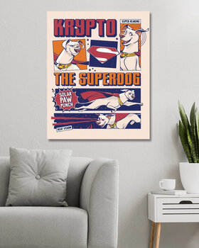 Painting by Numbers Zuty Painting by Numbers Crypto The Superdog Poster (DC League Of Super-Pets) - 3