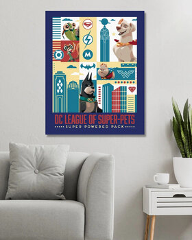 Slikanje po številkah Zuty Slikanje po številkah Plakat DC League of Super Pets - 3