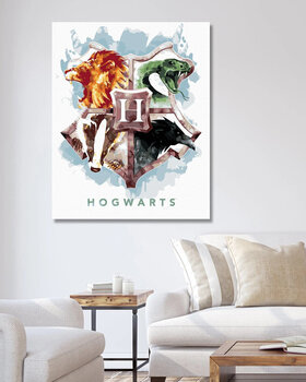 Painting by Numbers Zuty Painting by Numbers Crest With Hogwarts Houses (Harry Potter) - 3