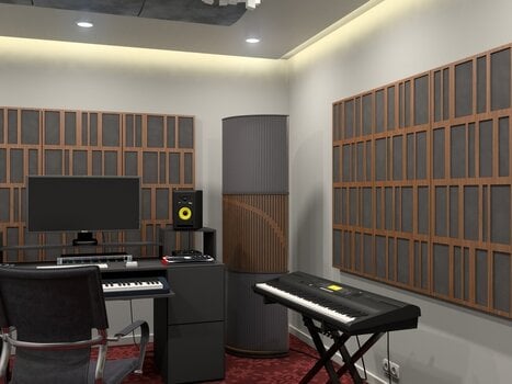 Painel de espuma absorvente Vicoustic VicPattern Ultra Beat XL Black Matte Painel de espuma absorvente - 2