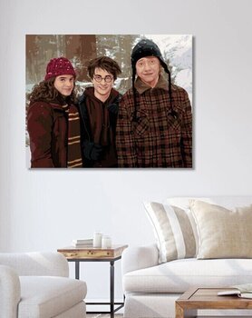 Pintura por números Zuty Pintura por números Harry Potter, Hermione And Ron In A Snowy Landscape - 3