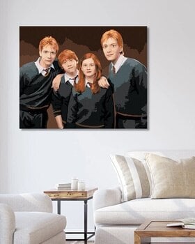 Malen nach Zahlen Zuty Malen nach Zahlen Fred, George, Ron und Ginny Weasley (Harry Potter) - 3