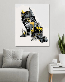 Peinture par numéros Zuty Peinture par numéros Batman en gris-jaune - 3