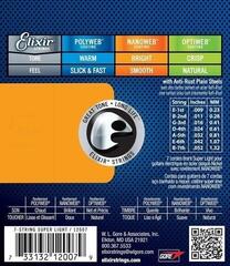 E-guitar strings Elixir Nanoweb 12007 Super Light 7-String E-guitar strings - 1