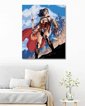 Dipingere con i numeri Zuty Dipingere con i numeri Spada e scudo di Wonder Woman - 3