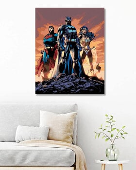 Peinture par numéros Zuty Peinture par numéros Wonder Woman, Batman et Superman - 3