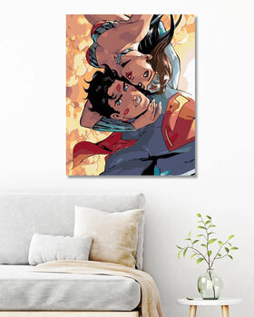 Рисуване по номера Zuty Рисуване по номера Селфи на Жената чудо и Супермен - 3
