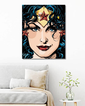 Peinture par numéros Zuty Peinture par numéros Couverture de la bande dessinée Wonder Woman - 3