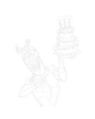 Maalimine numbrite järgi Zuty Scooby With Birthday Cake (Scooby Doo) - 1