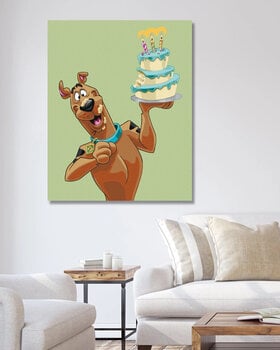 Målning med siffror Zuty Målning med siffror Scooby med en födelsedagstårta (Scooby Doo) - 3