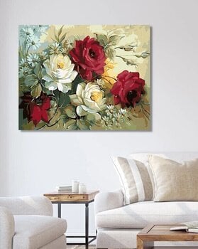 Painting by Numbers Zuty Painting by Numbers Bouquet Of Painted Roses - 3