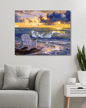 Pintura por números Zuty Pintura por números Beach Chair By The Sea And Sunset (Abraham Hunter) - 3