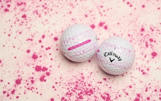 Golfbolde Callaway Supersoft 2023 Pink Splatter Golfbolde - 8