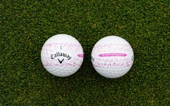 Μπάλες Γκολφ Callaway Supersoft 2023 Pink Splatter Μπάλες Γκολφ - 13