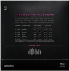 Χορδές για 5χορδη Μπάσο Κιθάρα D'Addario NYXL45130SL Χορδές για 5χορδη Μπάσο Κιθάρα - 1