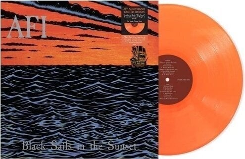 LP AFI - Black Sails In The Sunset (25th Anniversary) (Orange Coloured) (LP) - 2