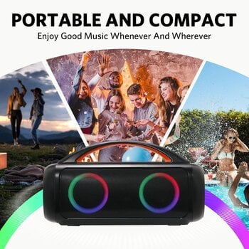 Bærbar højttaler EarFun UBoom Raver SP201 Bluetooth Bærbar højttaler Black - 9