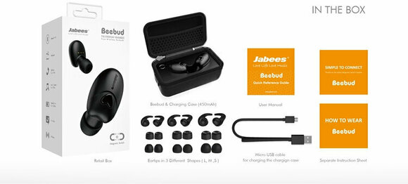 Intra-auriculares true wireless Jabees Beebud Black - 6