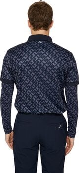 Poolopaita J.Lindeberg Tour Tech Regular Fit Print Bias Bridge Navy 2XL Poolopaita - 3