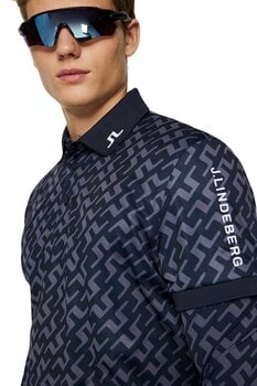 Pikétröja J.Lindeberg Tour Tech Regular Fit Print Bias Bridge Navy 2XL Pikétröja - 5