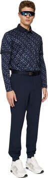 Poolopaita J.Lindeberg Tour Tech Regular Fit Print Bias Bridge Navy XL Poolopaita - 4