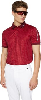 Polo trøje J.Lindeberg Tour Tech Regular Fit Print House Of JL Red XL Polo trøje - 2