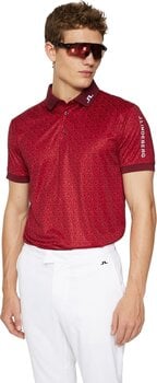 Polo majica J.Lindeberg Tour Tech Regular Fit Print House Of JL Red L Polo majica - 2