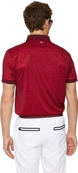 Polo Shirt J.Lindeberg Tour Tech Regular Fit Print House Of JL Red L Polo Shirt - 3