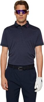 Πουκάμισα Πόλο J.Lindeberg Tour Tech Regular Fit Navy Melange 2XL Πουκάμισα Πόλο - 2