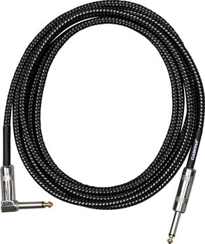 Instrument Cable Cascha Standard Line Guitar Cable Black 3 m Straight - Angled - 3