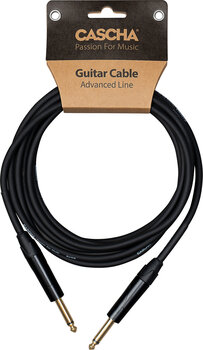 Cable de instrumento Cascha Advanced Line Guitar Cable Negro 6 m Recto - Recto Cable de instrumento - 6