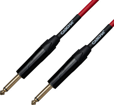 Câble pour instrument Cascha Advanced Line Guitar Cable Rouge 6 m Droit - Droit - 2