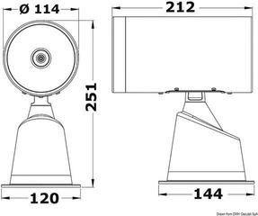 Boat Exterior Light Osculati SS Spotlight Boat Exterior Light - 3