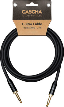 Instrument Cable Cascha Professional Line Guitar Cable Black 9 m Straight - Straight - 5