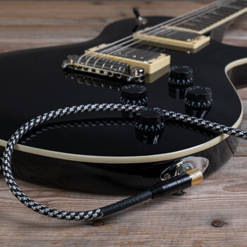 Cable de instrumento Cascha Professional Line Guitar Cable Negro 3 m Recto - Acodado Cable de instrumento - 9