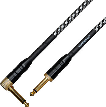 Instrument Cable Cascha Professional Line Guitar Cable Black 6 m Straight - Angled - 2