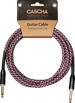 Instrument Cable Cascha Professional Line Guitar Cable 3 m Straight - Straight Instrument Cable - 5