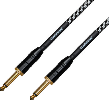 Cable de instrumento Cascha Professional Line Guitar Cable Negro 3 m Recto - Recto Cable de instrumento - 2