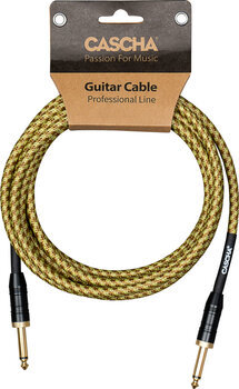 Nástrojový kabel Cascha Professional Line Guitar Cable 3 m Rovný - Rovný Nástrojový kabel - 5