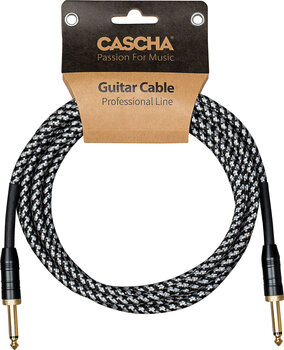 Instrument Cable Cascha Professional Line Guitar Cable Black 9 m Straight - Straight - 5