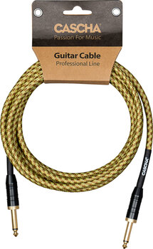 Cable de instrumento Cascha Professional Line Guitar Cable Natural 9 m Recto - Recto Cable de instrumento - 5