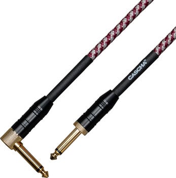 Cable de instrumento Cascha Professional Line Guitar Cable Rojo 6 m Recto - Acodado Cable de instrumento - 2