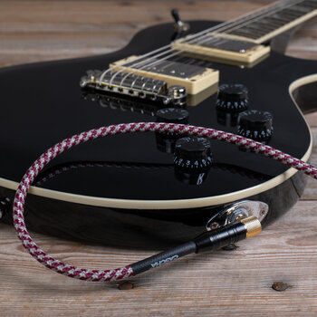 Cable de instrumento Cascha Professional Line Guitar Cable Rojo 6 m Recto - Acodado Cable de instrumento - 9