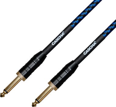 Cable de instrumento Cascha Professional Line Guitar Cable Azul 3 m Recto - Recto Cable de instrumento - 2