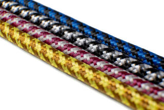 Nástrojový kabel Cascha Professional Line Guitar Cable Tweed Blue 6 m Rovný - Rovný Nástrojový kabel - 6