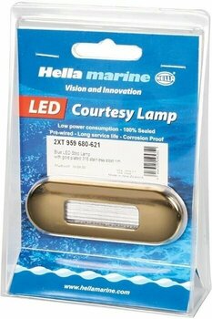 Interiérové svetlo na loď Hella Marine LED Oblong Step Lamp series 9680 light White - 3