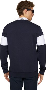 Pulover s kapuco/Pulover J.Lindeberg Kameron Crew Neck JL Navy L Pulover - 3