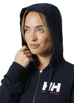 Hoodie Helly Hansen Women’s HH Logo Full Zip Hoodie 2.0 Hoodie Navy L - 3